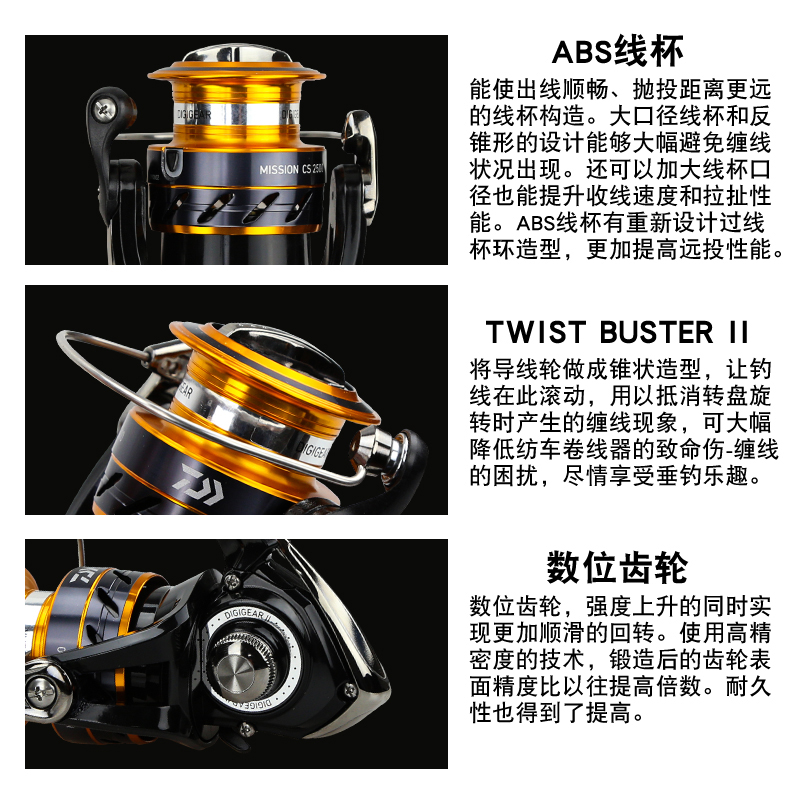 DAIWA MISSION CS Fishing Reel  - Daiwa Reel Fuego review and price
